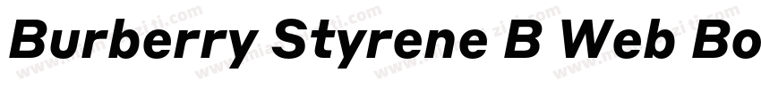 Burberry Styrene B Web Bold Regular字体转换
